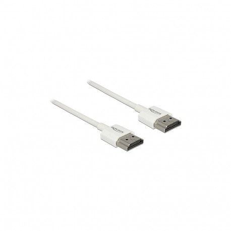 "Kabel High Speed HDMI mit Ethernet - HDMI-A Stecker > HDMI-A Stecker 3D 4K 2 m Slim High Quality"