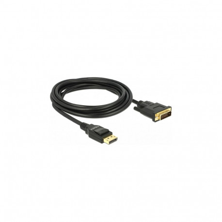 "Kabel DisplayPort 1.2 Stecker > DVI 24+1 Stecker Passiv 4K 30 Hz 3 m schwarz"