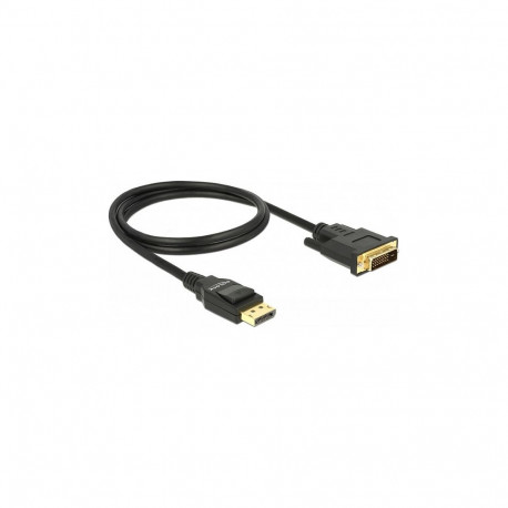 DELOCK Displayport 1.2 - DVI 24+1 passiivne kaabel 1 m must