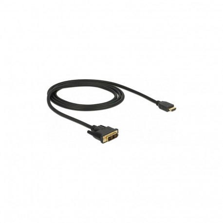 "DELOCK Kabel DVI 18+1 Stecker > HDMI-A Stecker 1 m schwarz"