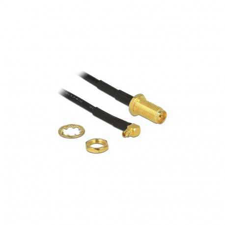 Antennikaabel RP-SMA paigaldatav pesa > MMCX 90° pistik 320mm