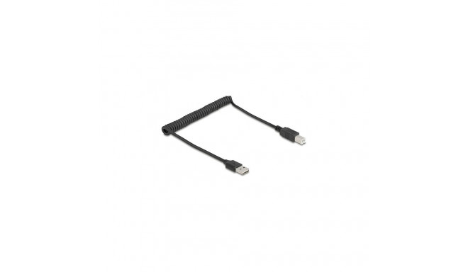 "Delock Spiralkabel EASY-USB 2.0 Typ-A Stecker zu USB Typ-B"