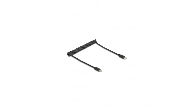 "DELOCK USB 2.0 Type-C Spiralkabel Stecker-Stecker 0.45-0.75m"