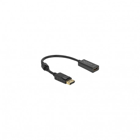 "Adapter DisplayPort 1.2 Stecker zu HDMI Buchse 4K Passiv schwarz"