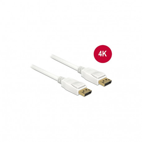"DELOCK Kabel DisplayPort 1.2 Stecker > DisplayPort Stecker 2 m weiss 4K"