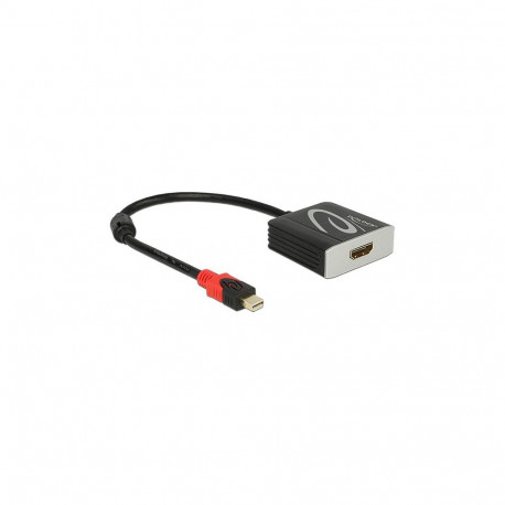 "DELOCK Adapterkabel mini DisplayPort 1.2 Stecker > HDMI 2.0 Buchse schwarz 4K 60Hz Aktiv"