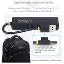 StarTech 4-PORT USB-A kaasaskantav jaotur 5GBPS