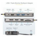 D StarTech USB-C mitme monitori adapter HDMI