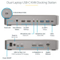 D StarTech 129UE-USBC-KVM-DOCK