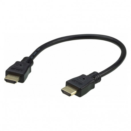 ATEN HDMI-kaabel 2L-7DA3H kõrge kiirusega 0.3m, must