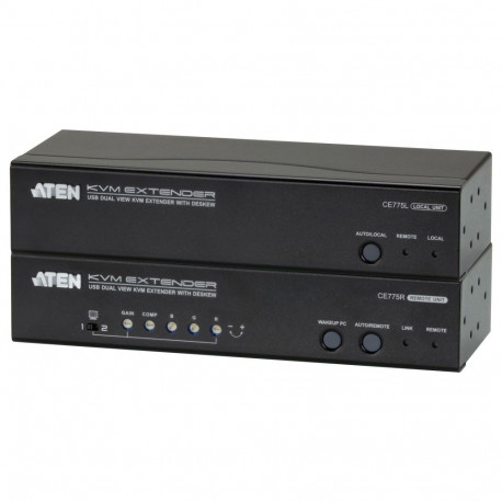 ATEN CE775 USB VGA Dual View KVM-pikendi
