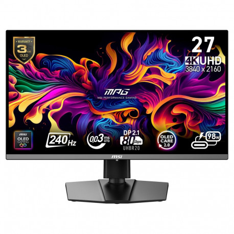 27" (68.6cm) TFT MSI MPG OLED 272URXDE QD-OLED 9S6-3CD79A-016 monitor