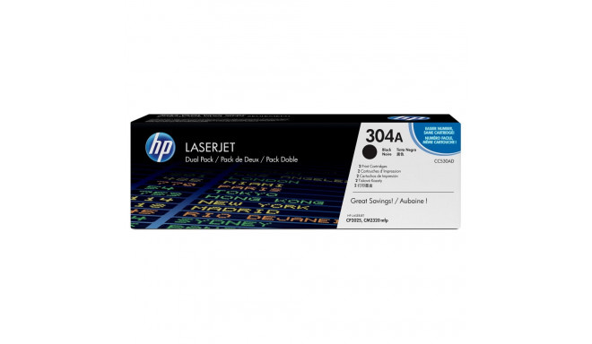 HP tooner 304A CC530AD Double Pack, must