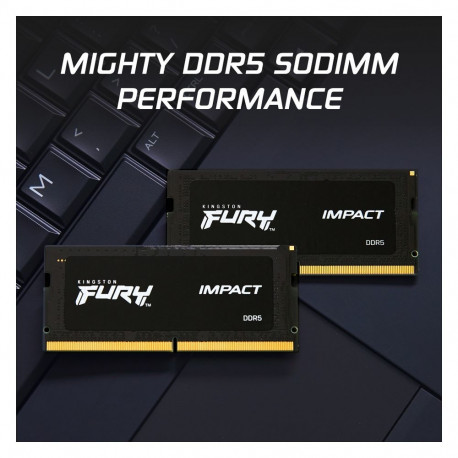 "SO KINGSTON 32GB 5600MT/s DDR5 CL40 SODIMM Kit of 2 FURY Impact PnP"