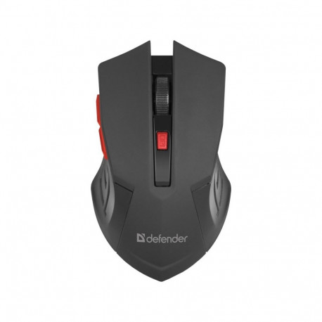 MOUSE DEFENDER ACCURA MM-275 RF BLACK & RED OPTICAL 1600DPI 6P