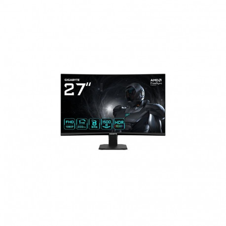 GIGABYTE GS27FCA 27" FHD Curved Gaming Monitor - 1920 x 1080, 200Hz, 1, 250 cd/m², FreeSync