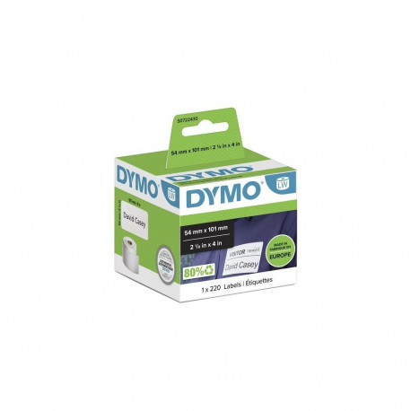 DYMO Authentic LabelWriter Large Shipping Labels/Name Badges | 54 mm x 101 mm | Self-Adhesive | Roll
