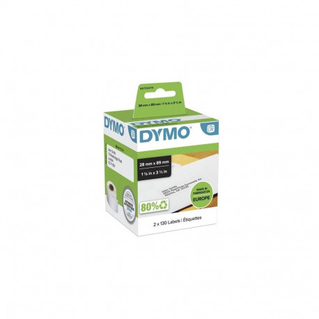 Dymo Label S0722370 / 99010 Double pack Black on White