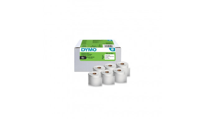 DYMO Authentic LabelWriter Shipping Labels | 102 mm x 210 mm | Self Adhesive | 6 Rolls of 140 Easy-P