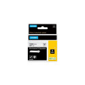 DYMO Rhino Industrial Permanent Polyester Labels | 19mm x 5.5m | Black Print on White | Self-Adhesiv