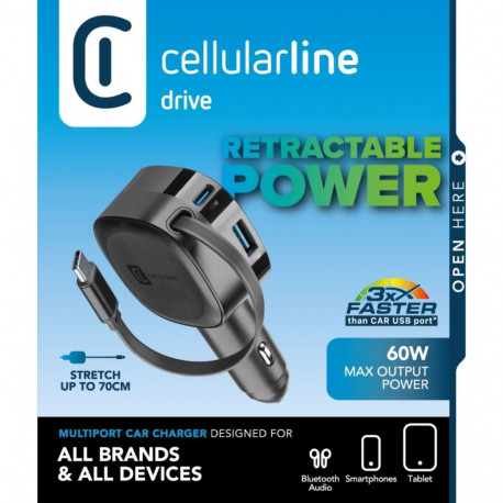 Autolaadija Cellular Line 60W, must
