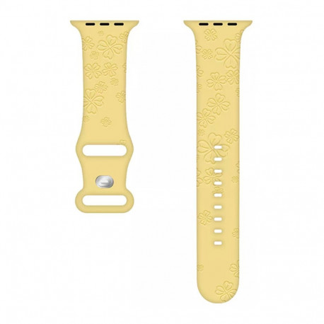 Kellarihm Trendybay Apple Watch 38/40/41/42mm, silikoon kollane