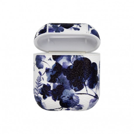 Airpods laadimiskarbiümbris CBAP25, valge + sinised lilled