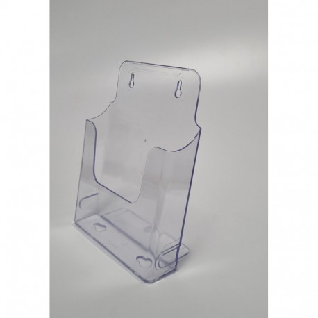 Advertising stand for table/wall A5 with 1 pocket (with support leg and screw holes)
