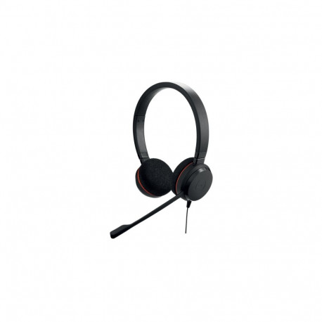 Jabra Evolve 20 UC Stereo Wired Headset, USB-C/A, Black