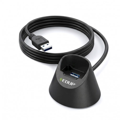 EDUP USB 2.0 Extension Cable with Base / 1m