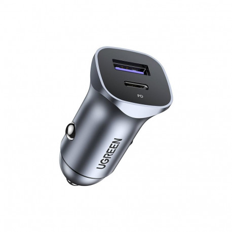 Ugreen 40858 Car Quick Charger 30W / 12-24V / USB + USB-C / QC3.0 / PD3.0 PPS