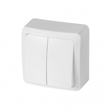 DOUBLE POLE SWITCH WHITE