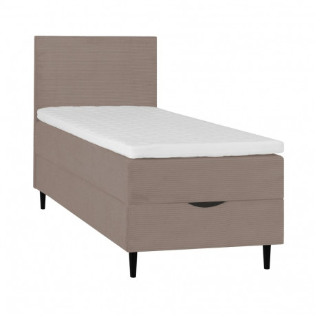 Continental bed LAARA 90x200cm, grey