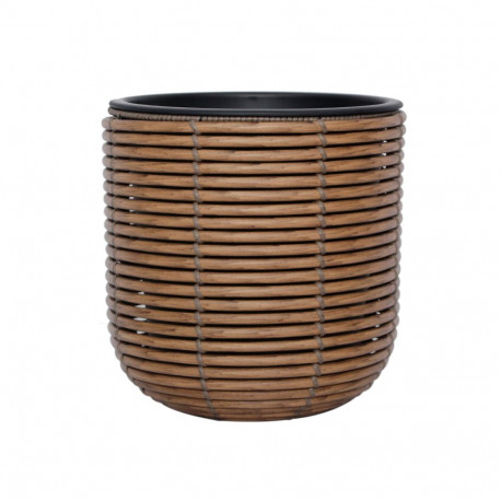 Lillepott WICKER D27xH28cm, pruun