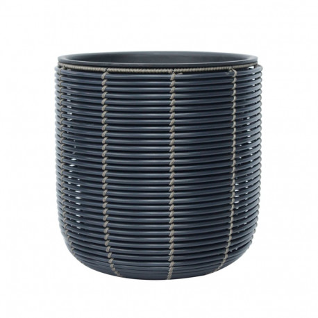 Lillepott WICKER D35xH36cm, must/pruun