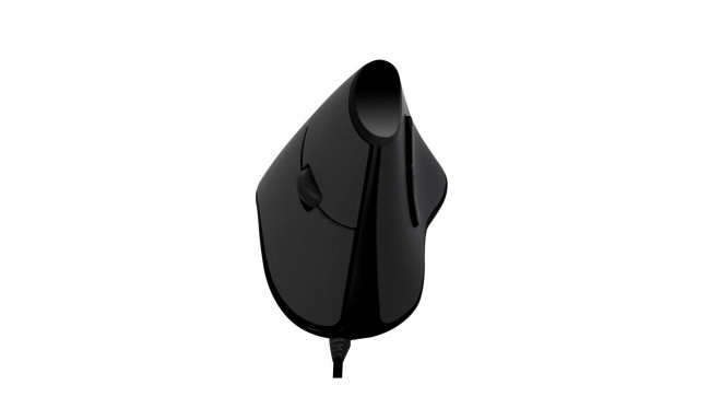 Ergonoomiline vertikaalne USB hiir, must