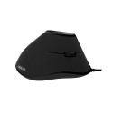 Ergonoomiline vertikaalne USB hiir, must