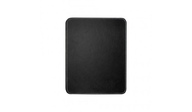 Mousepad in leather design, black