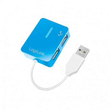 USB 2.0 4-port jaotur Smile - sinine