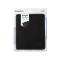 Mousepad in leather design, black