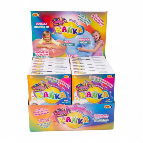 Mega värviline ogaline mull display