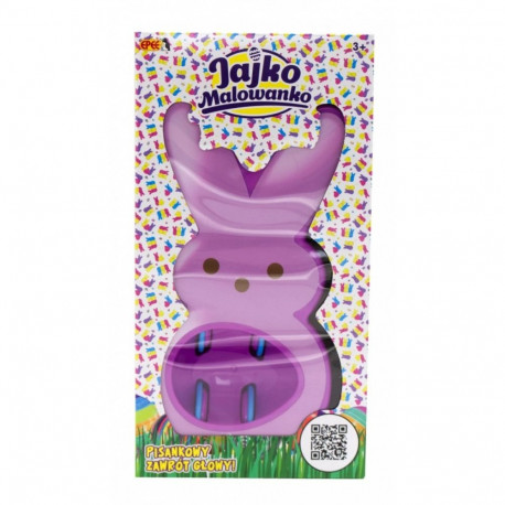 Loominguline munade värvimise komplekt jänes, lilla