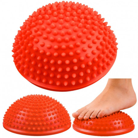 Sensoorne massaaži ja tasakaalu poolkera, oranž, 16 cm