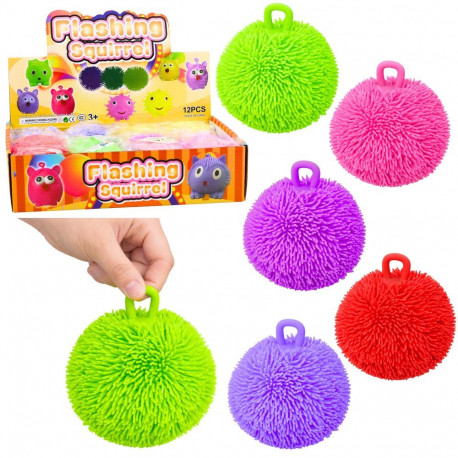 Sensoorne põrkav antistressi-pall LED-valgustusega, erinevad värvid