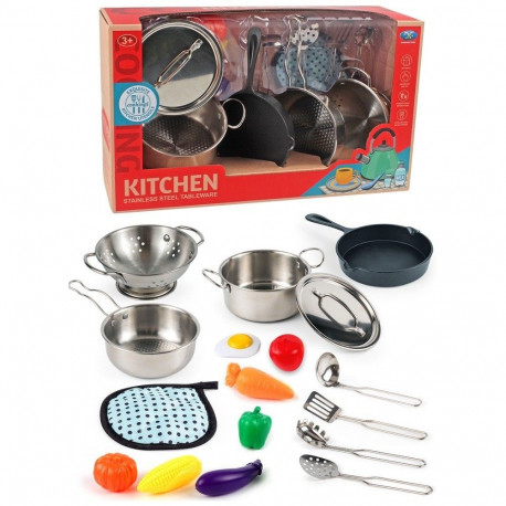 Metallist nõud 17-osaline