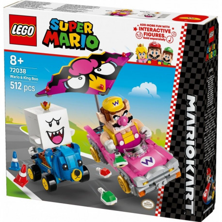 Klocki super mario 72038 mario kart - wario i king boo