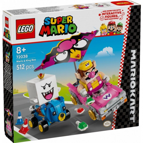 Klocki super mario 72038 mario kart - wario i king boo