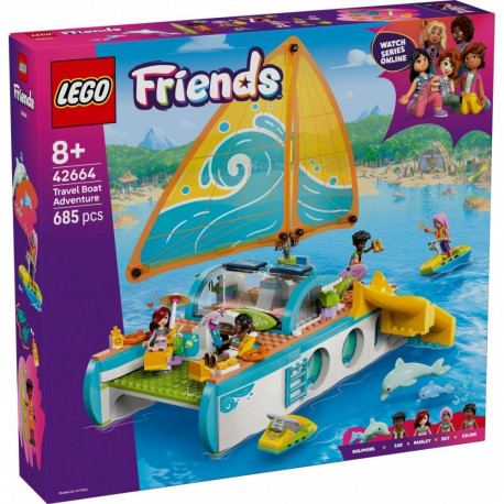 Klocki friends 42664 przygoda na łodzi