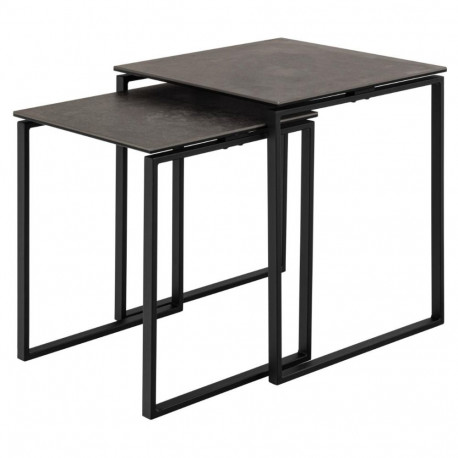 Diivanilauad KATRINE 2tk, must