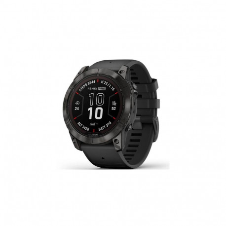 Garmin Fenix 7X Pro Solar Smart Watch 51mm, GPS, Black with Black Silicone Band EU